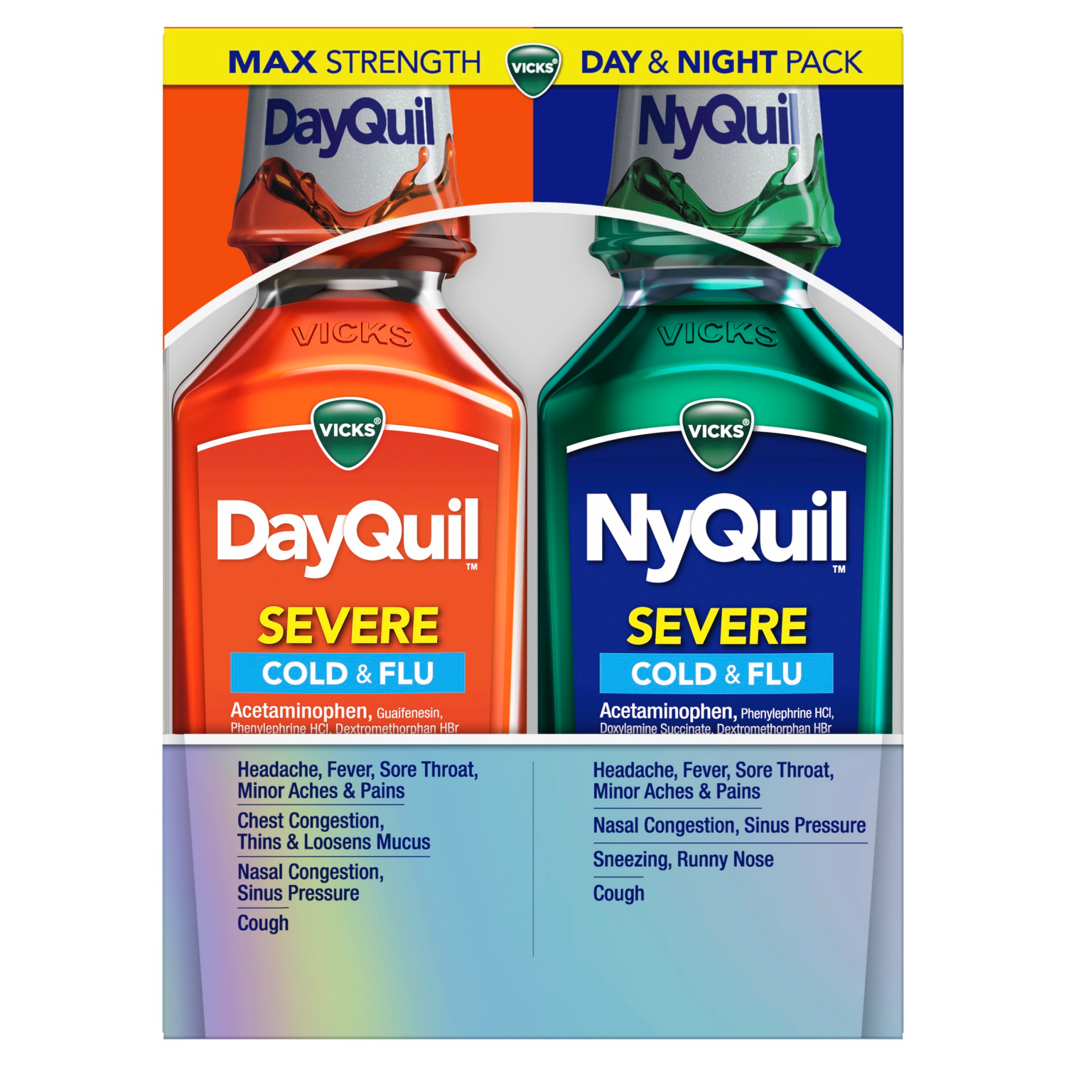 slide 1 of 8, Vicks Cold & Flu 2 ea, 2 ct