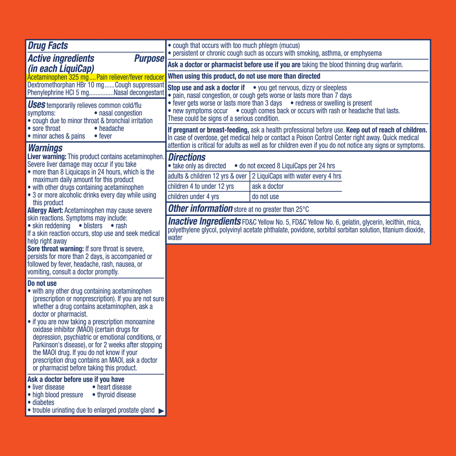 slide 3 of 8, Vicks DayQuil Ultra Concentrated Liquicaps, Cold & Flu Over-the-Counter Medicine, Powerful Multi-Symptom Daytime Relief for Headache, Fever, Sore Throat, Minor Aches & Pains, Nasal Congestion, Sinus Pressure & Cough, 48ct, 48 ct