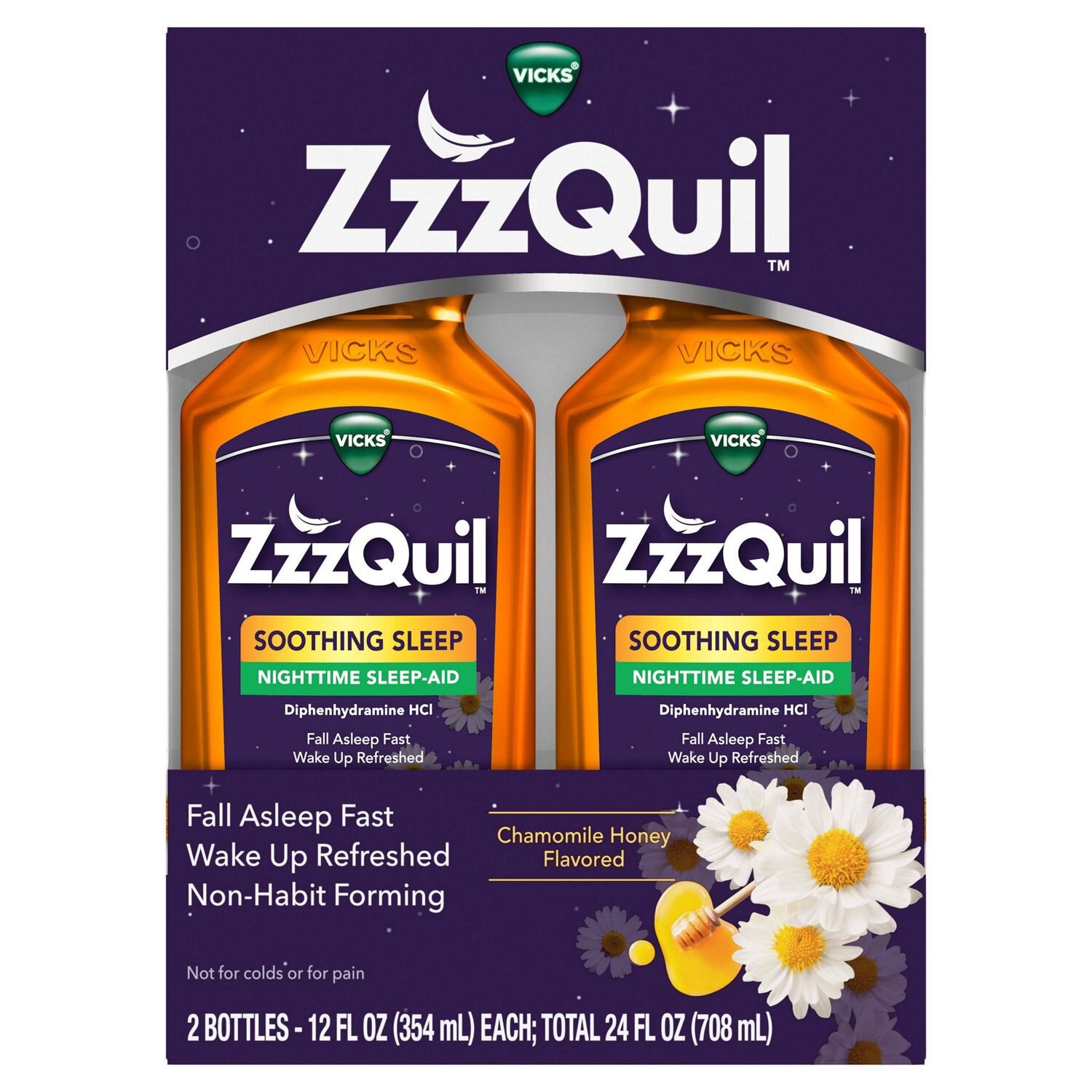 slide 7 of 11, Zzzquil Soothing Sleep Nighttime Sleep-Aid, 24 Fl Oz, 12 oz