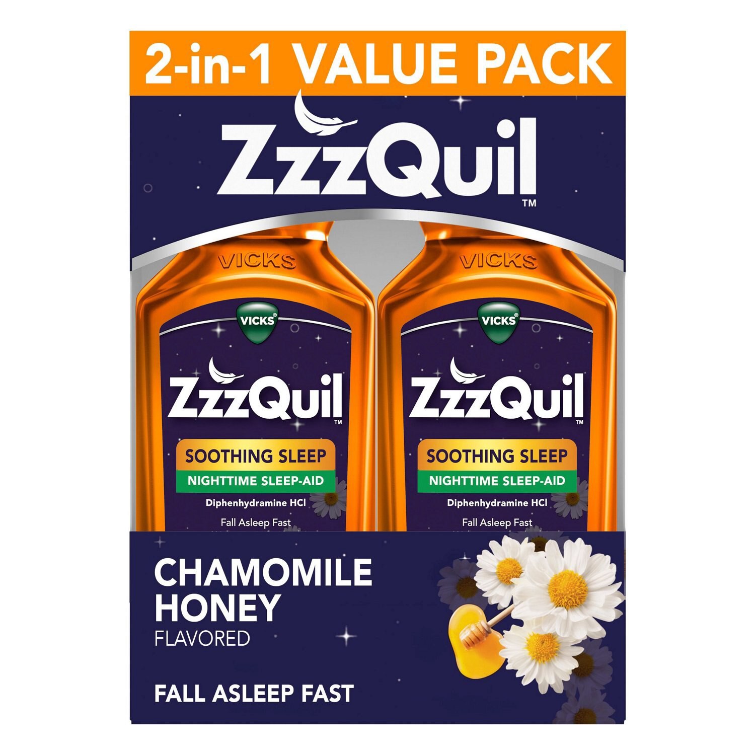 slide 3 of 11, Zzzquil Soothing Sleep Nighttime Sleep-Aid, 24 Fl Oz, 12 oz