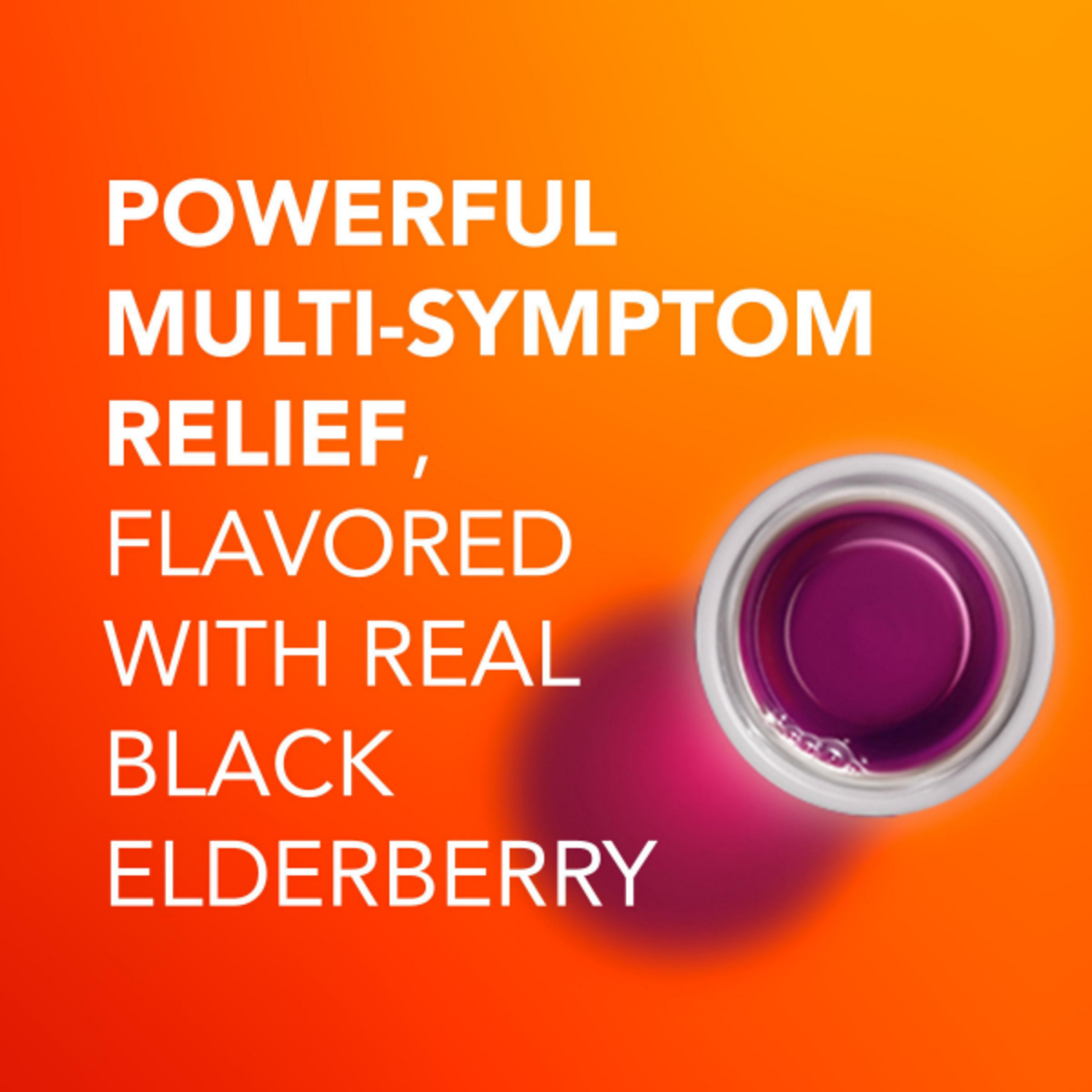 slide 6 of 6, VICKS DayQuil Elderberry Flavor Cold & Flu Relief Liquid Over-the-Counter Medicine, Powerful Multi-Symptom Daytime Relief for Headache, Fever, Sore Throat, Minor Aches and Pains, Sneezing, Runny Nose, and Cough, Non-Drowsy Formula, 12 FL OZ, 12 fl oz