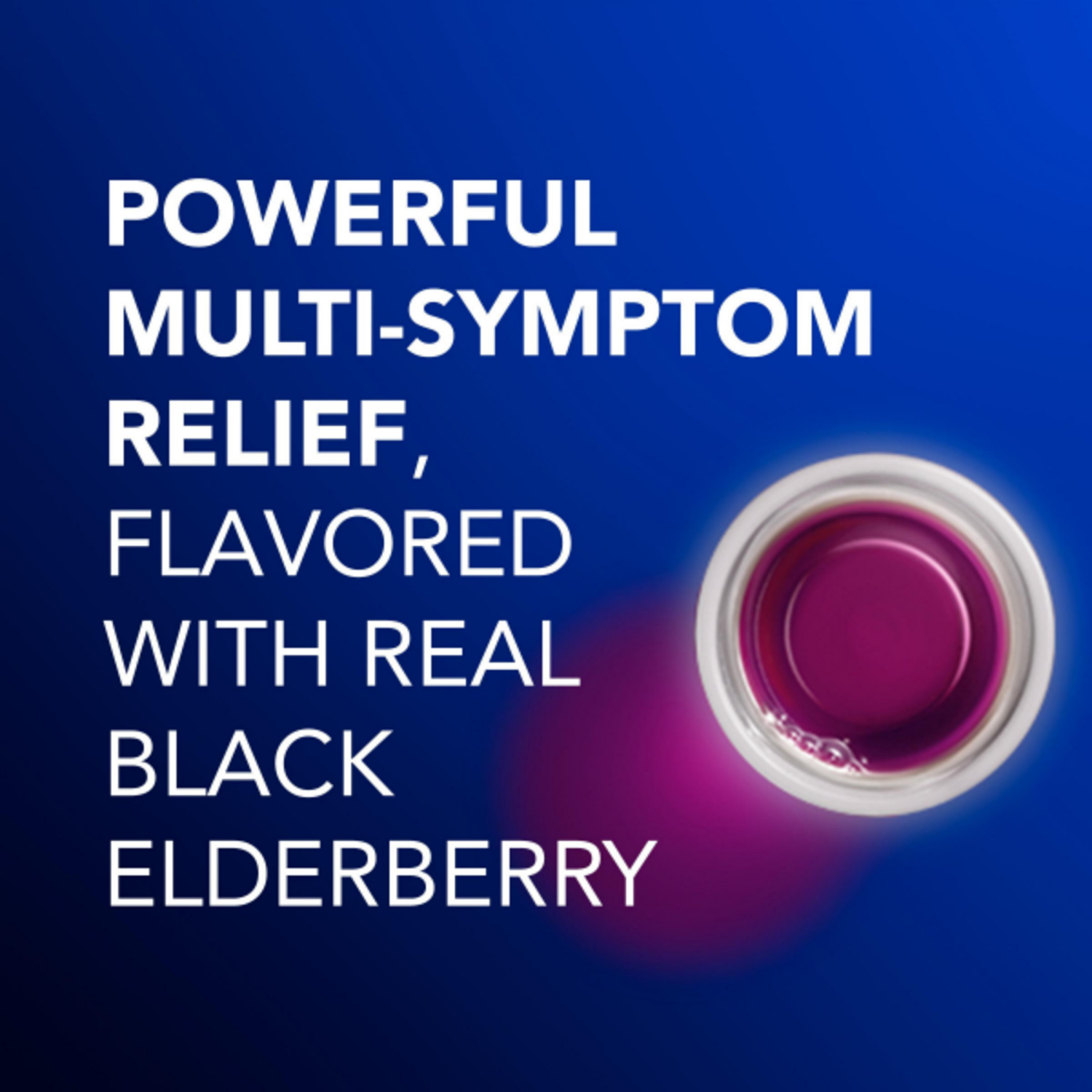 slide 8 of 8, VICKS NyQuil Elderberry Flavor Cold & Flu Relief Liquid Over-the-Counter Medicine, Powerful Multi-Symptom Nighttime Relief for Headache, Fever, Sore Throat, Minor Aches and Pains, Sneezing, Runny Nose, and Cough, 12 FL OZ, 12 fl oz