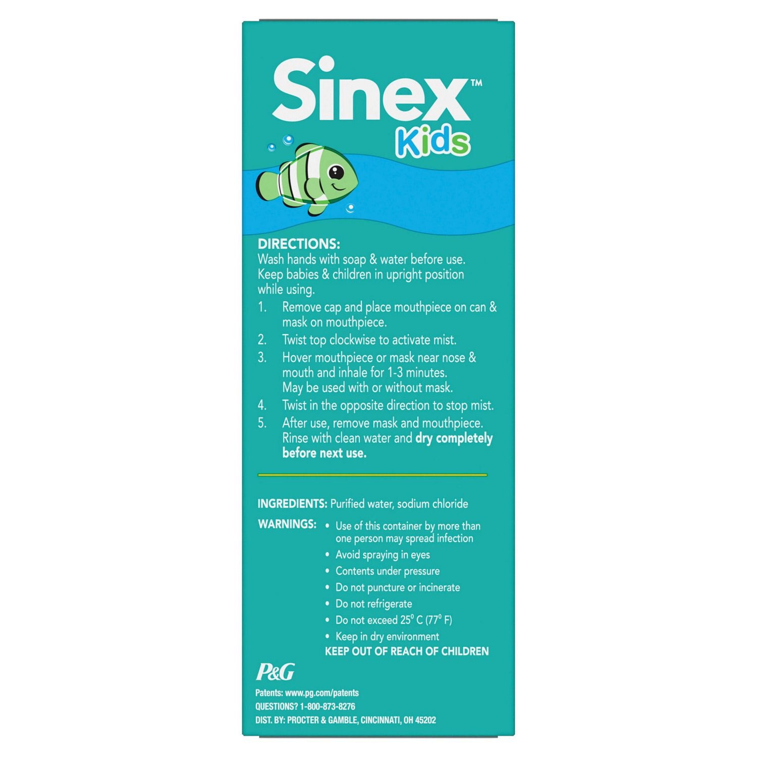 slide 9 of 12, Vicks Sinex Kids Saline Easy Mist Kit, 1.7 oz