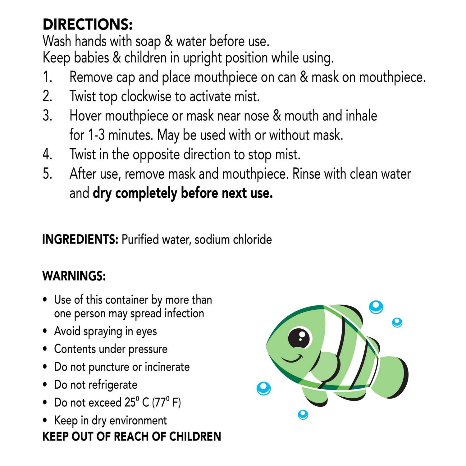 slide 4 of 13, Vicks Sinex Kids Saline Easy Mist Refill, Drug Free Saline, Ages 1 Month+, Gently Clears and Soothes Everyday Stuffy Noses, Safe for Daily Use, 1.7 OZ, 1.7 oz