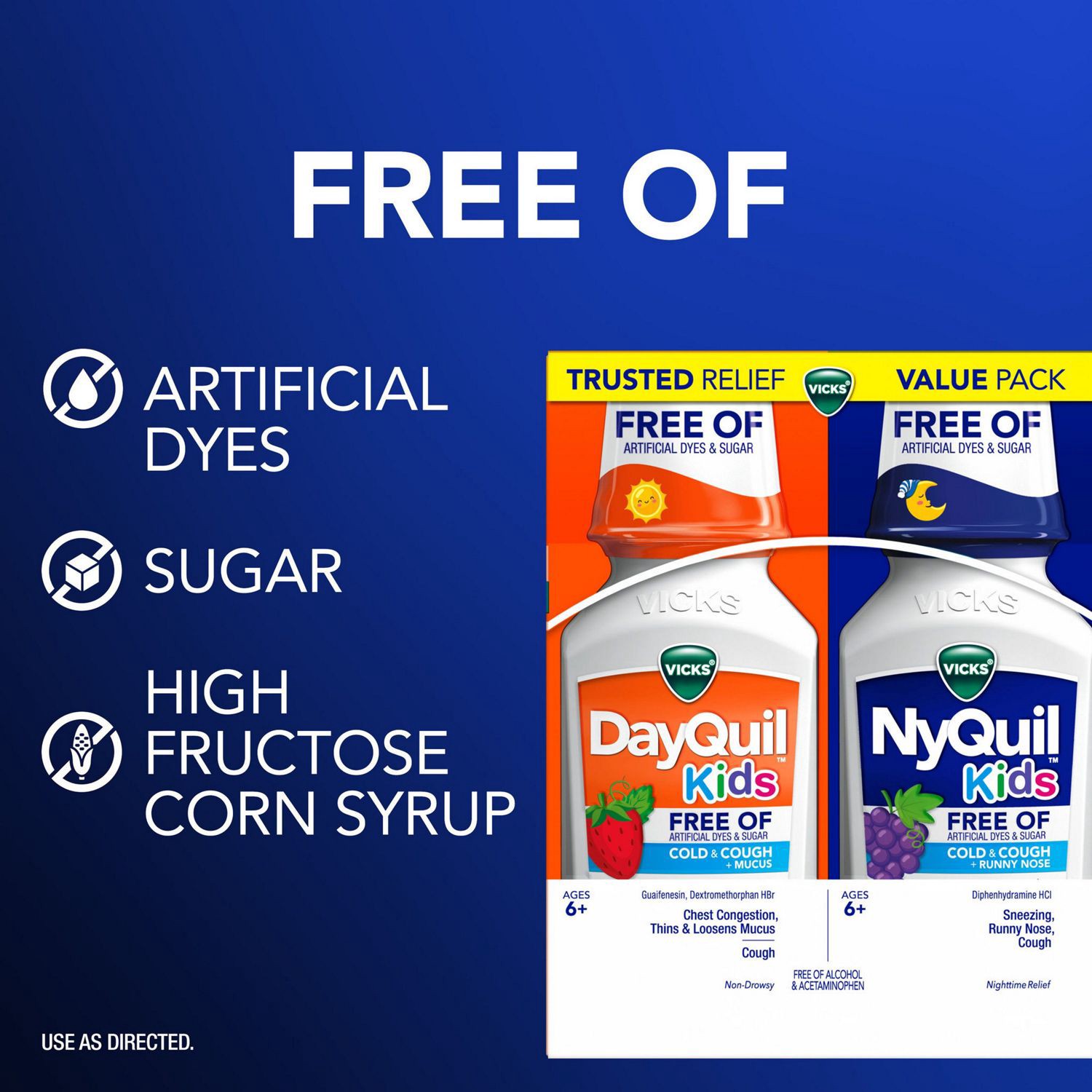 slide 2 of 10, Vicks Dayquil/Nyquil Kids Combo Pack, 6 Oz, 4 Ct, 6 oz