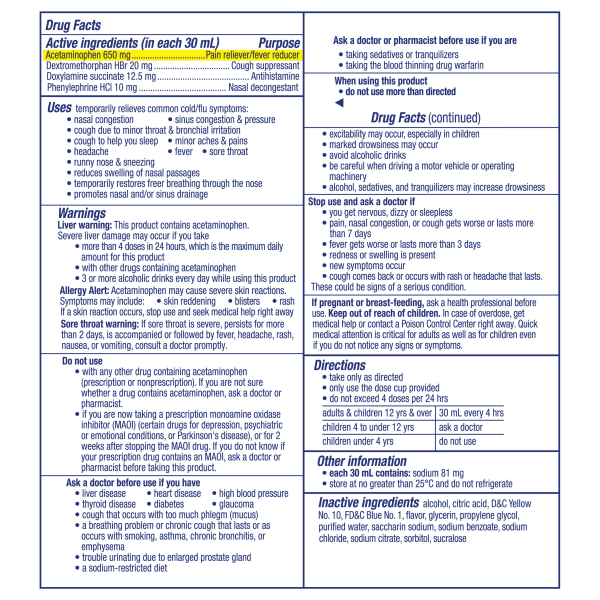 slide 18 of 29, Vicks NyQuil Severe VapoCOOL Cold & Flu Medicine Liquid - 12 fl oz, 12 fl oz