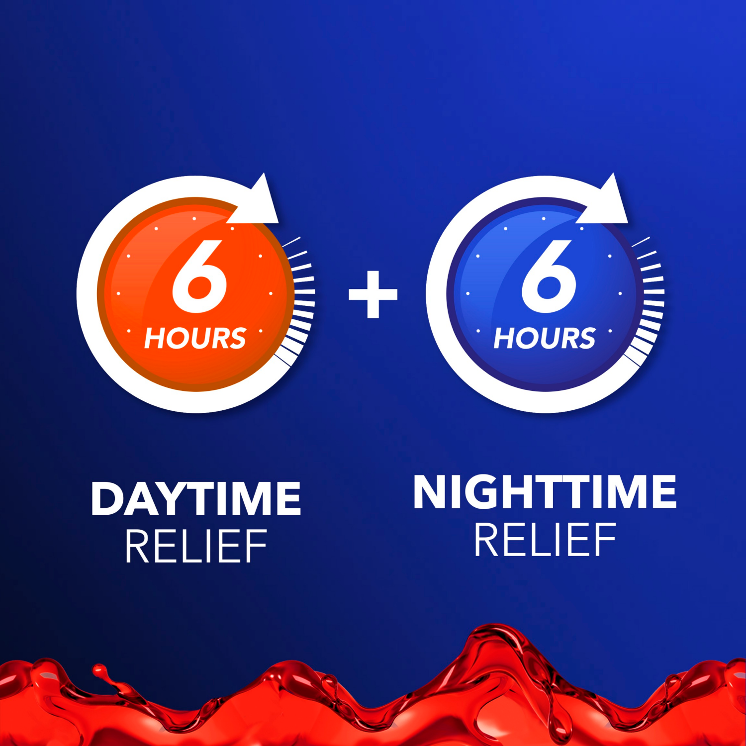 slide 2 of 8, Vicks DayQuil & NyQuil Intense Flu Liquid, Value Pack, Over-the-Counter, Multi-Symptom, Powerful Relief for Body Aches, Fever, Headache, Sore Throat, and Cough, 6 Hour Relief, Cherry Flavor, 12 FL OZ, 12 fl oz