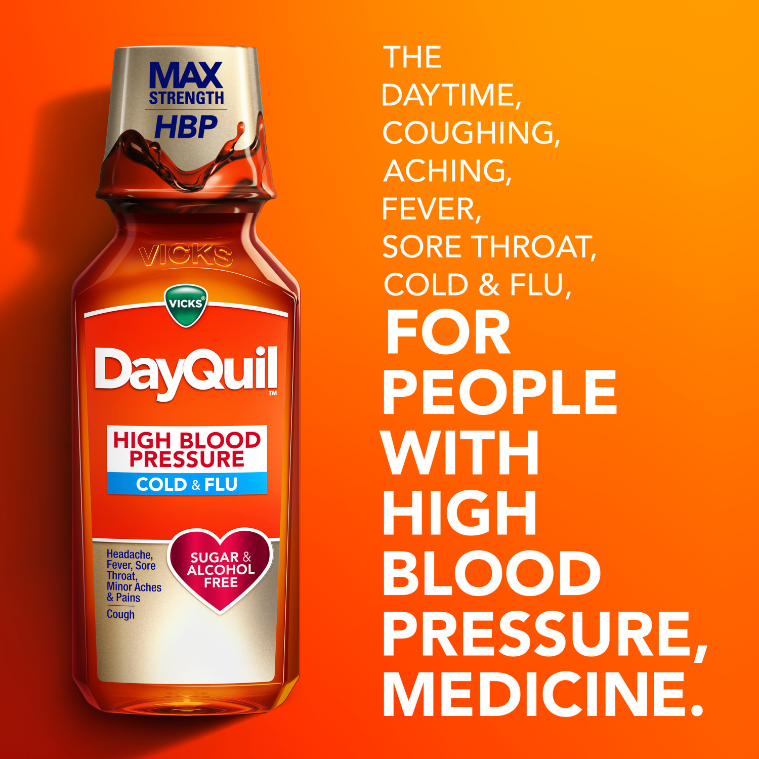 slide 2 of 5, Vicks® Dayquil + Nyquil High Blood Pressure Cold & Flu Medicine, 2 ct