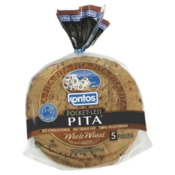 Kontos Whole Wheat Pocketless Pita