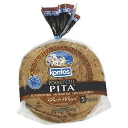 Kontos Whole Wheat Pocketless Pita