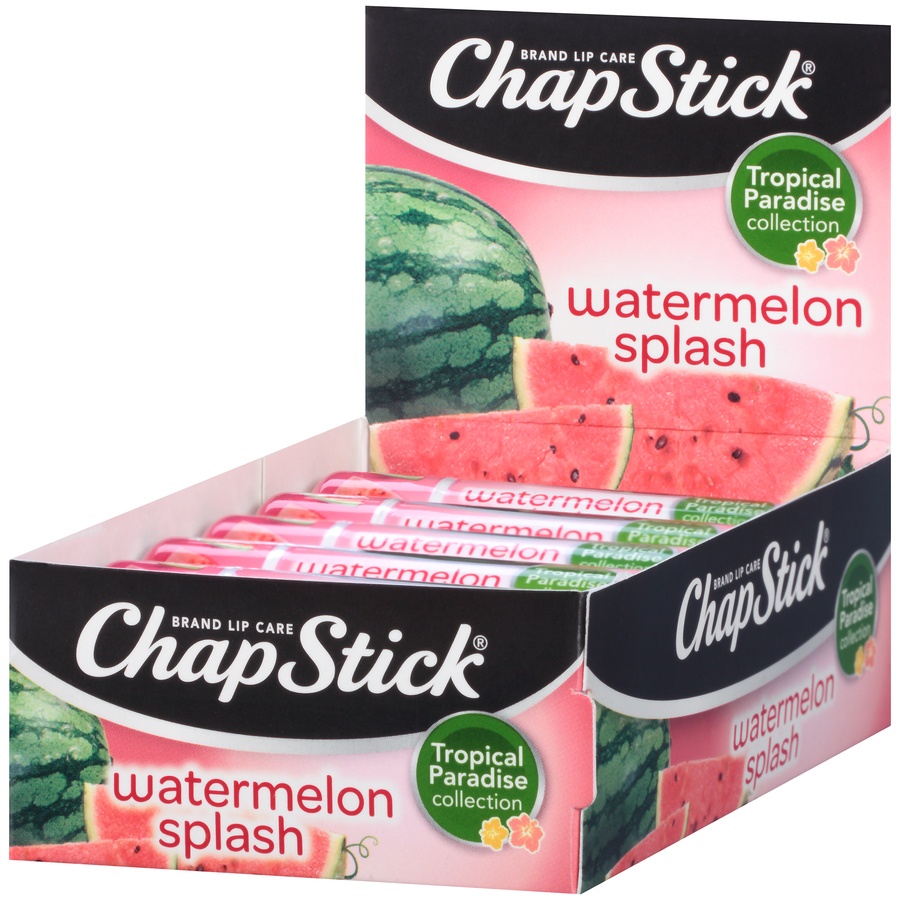 slide 3 of 7, ChapStick Tropical Collection (Watermelon Splash Flavor, 0.15 oz