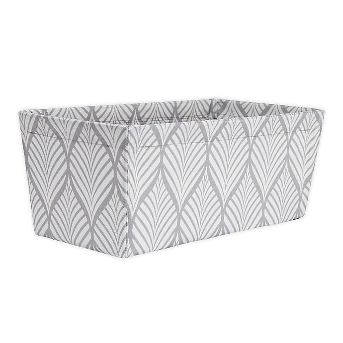 slide 1 of 1, SALT Small Leaf Storage Bin - Grey, 1 ct