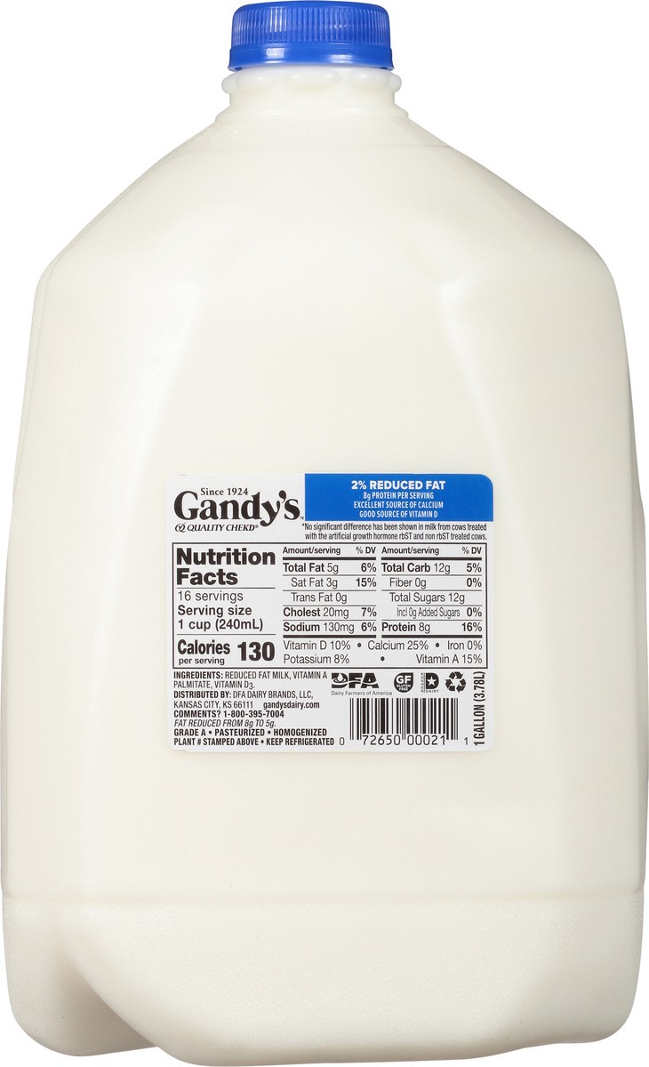 slide 6 of 14, Gandy's 2% Reduced Fat Milk 1 gal, 1 gal