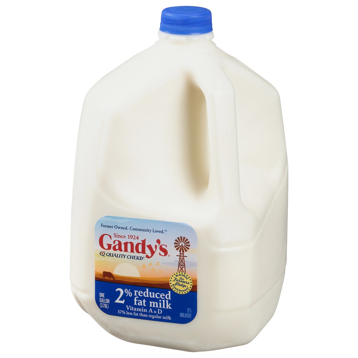 slide 14 of 14, Gandy's 2% Reduced Fat Milk 1 gal, 1 gal