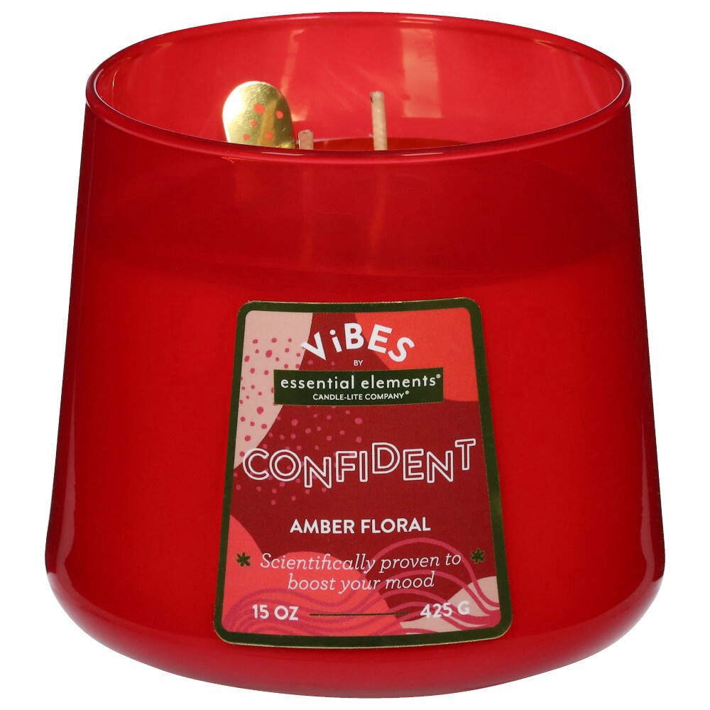 slide 2 of 2, Candle-Lite Essential Elements Vibes Jar Candle Confident, 15 oz
