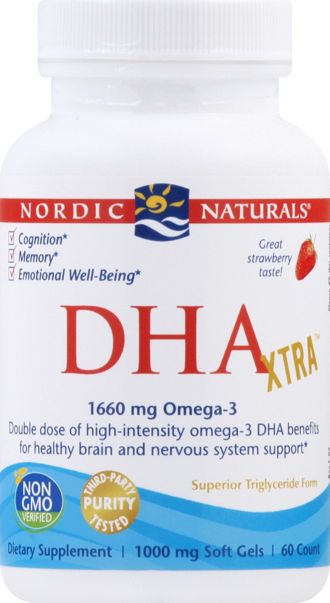 slide 6 of 11, Nordic Naturals Dha Xtra Omega-3, 60 ct