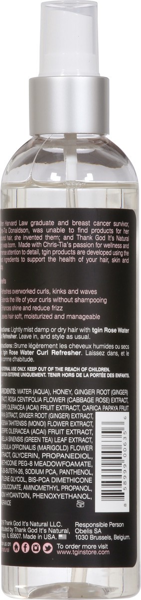 slide 3 of 13, TGIN Rose Water Curl Refresher 8 fl oz, 8 fl oz