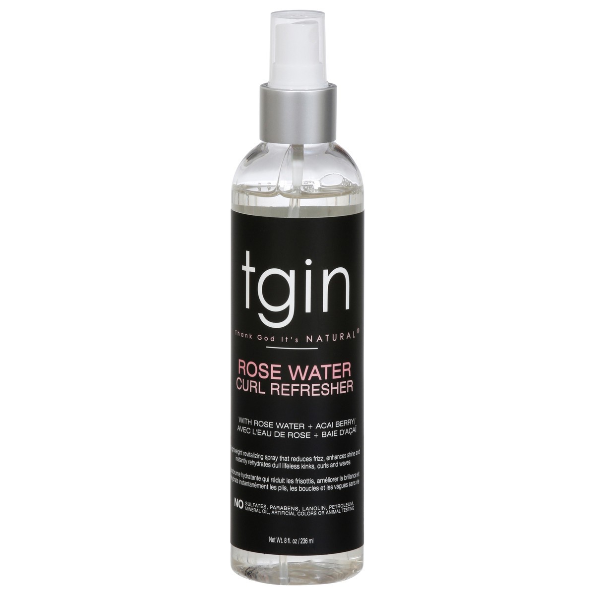 slide 1 of 13, TGIN Rose Water Curl Refresher 8 fl oz, 8 fl oz