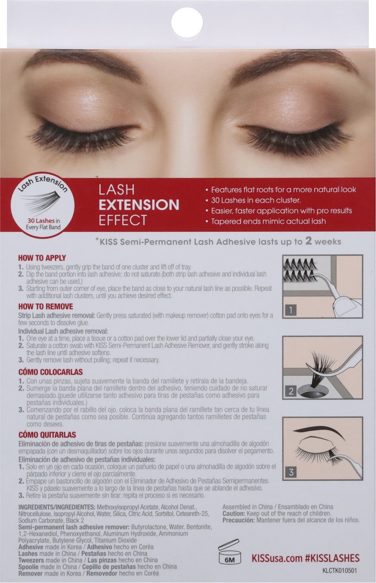 slide 2 of 9, Kiss Lash Couture 3D Diy Faux Lash Extentions Kit 40 Clusters 1 ea, 1 ct