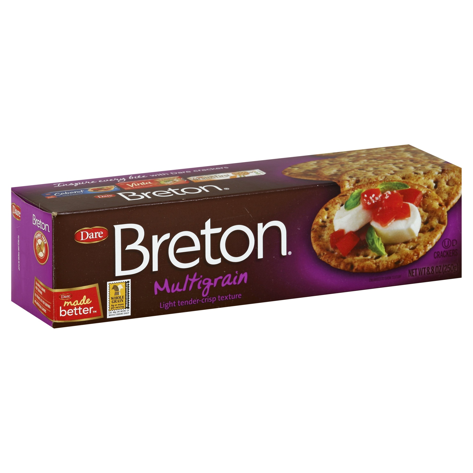 slide 1 of 15, Breton Crackers Multigrain, 8.8 oz