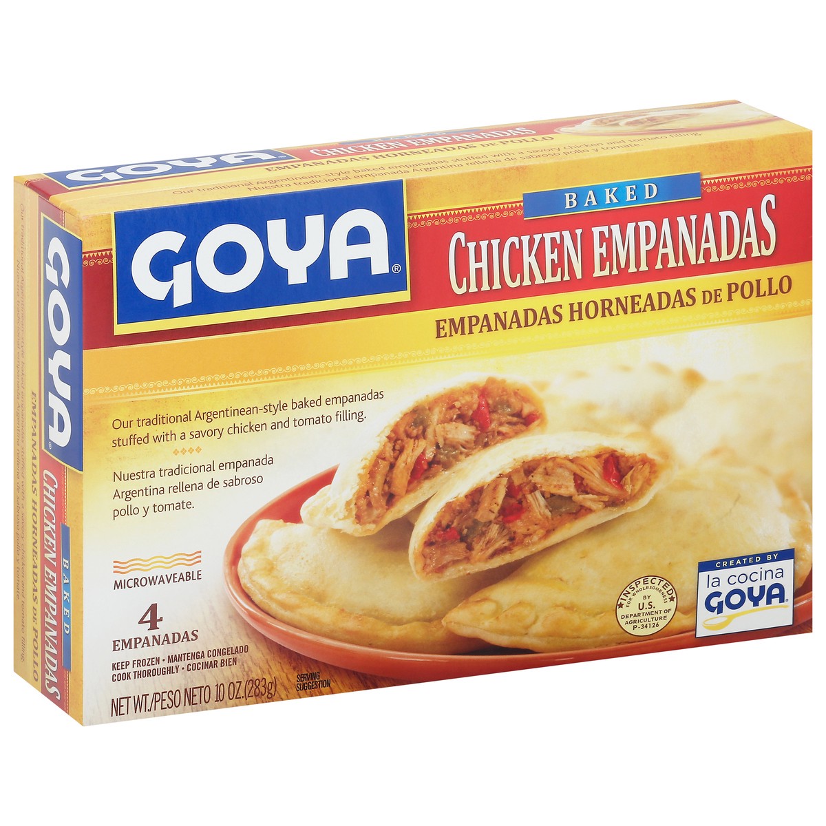 slide 5 of 14, Goya Bake Empanadas Chick, 10 oz