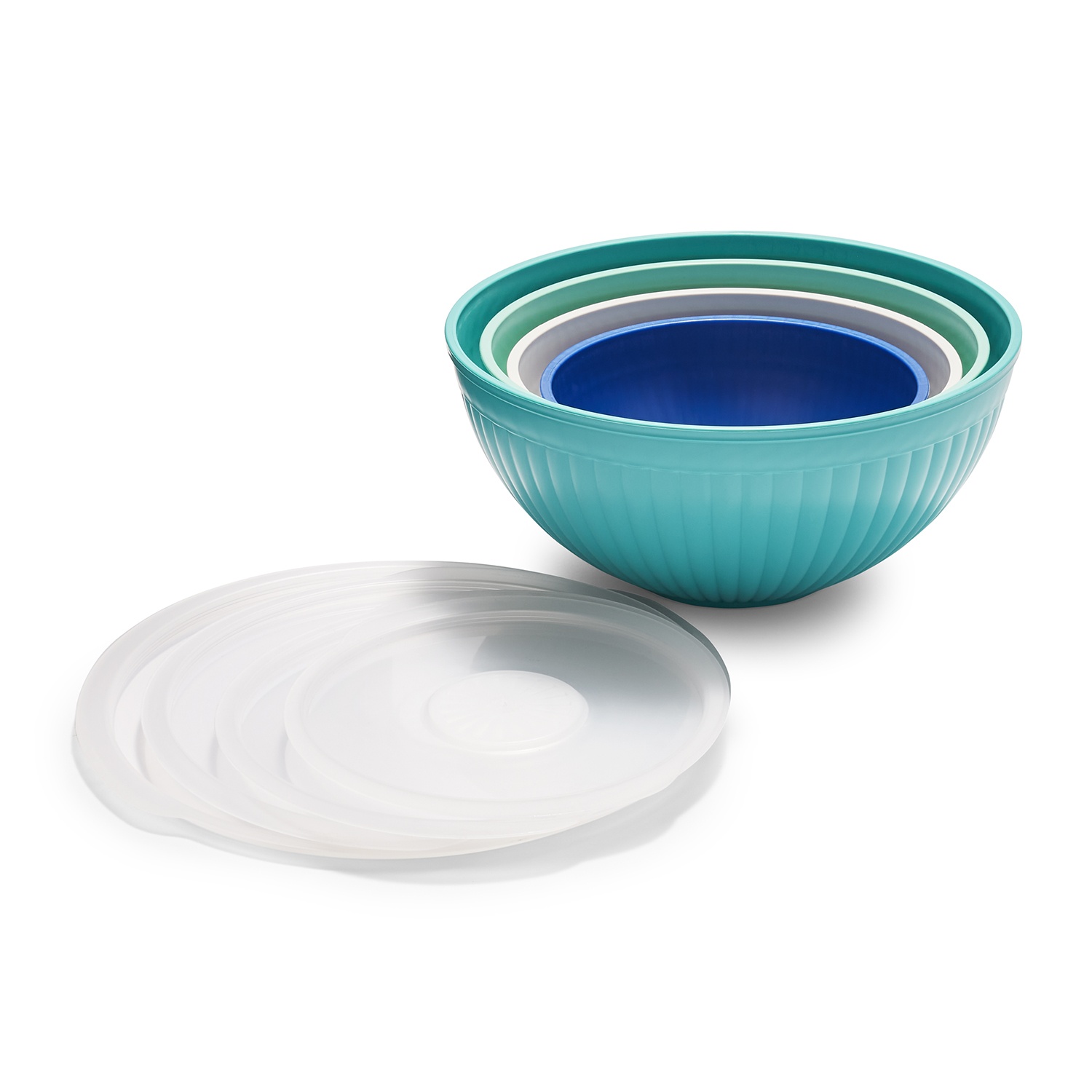 slide 1 of 1, Nordic Ware Mixing Bowl Set with Lids, 8 ct