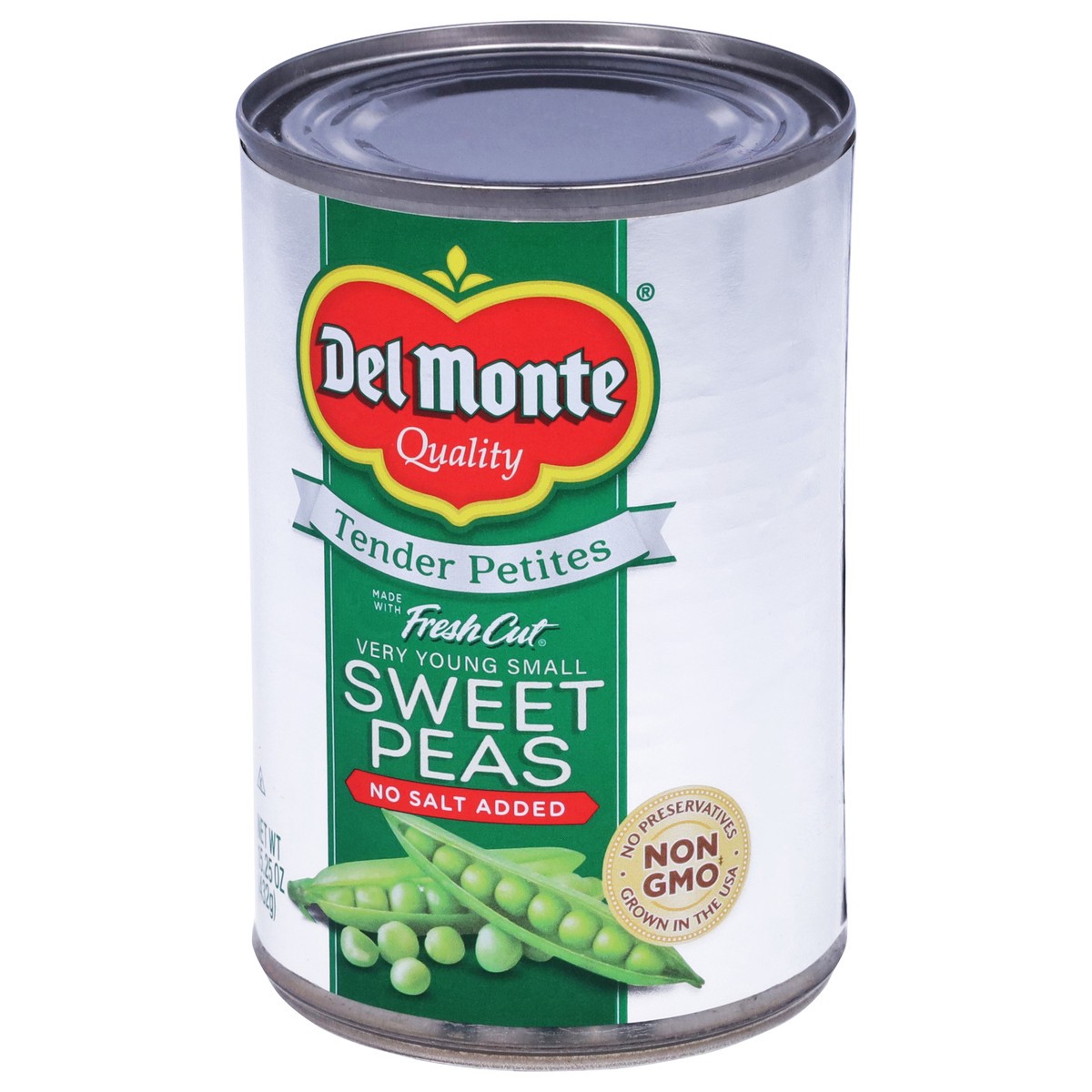 slide 2 of 13, Del Monte Fresh Cut Tender Petites No Salt Added Sweet Peas 15.25 oz, 15.25 oz