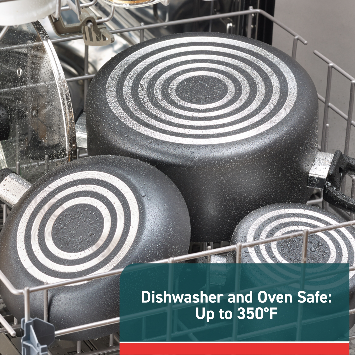 slide 4 of 7, T Fal T-fal Essentials Non-Stick Cookware, Double Burner Griddle, 18 inch x 11 inch Black, 18 x 11 