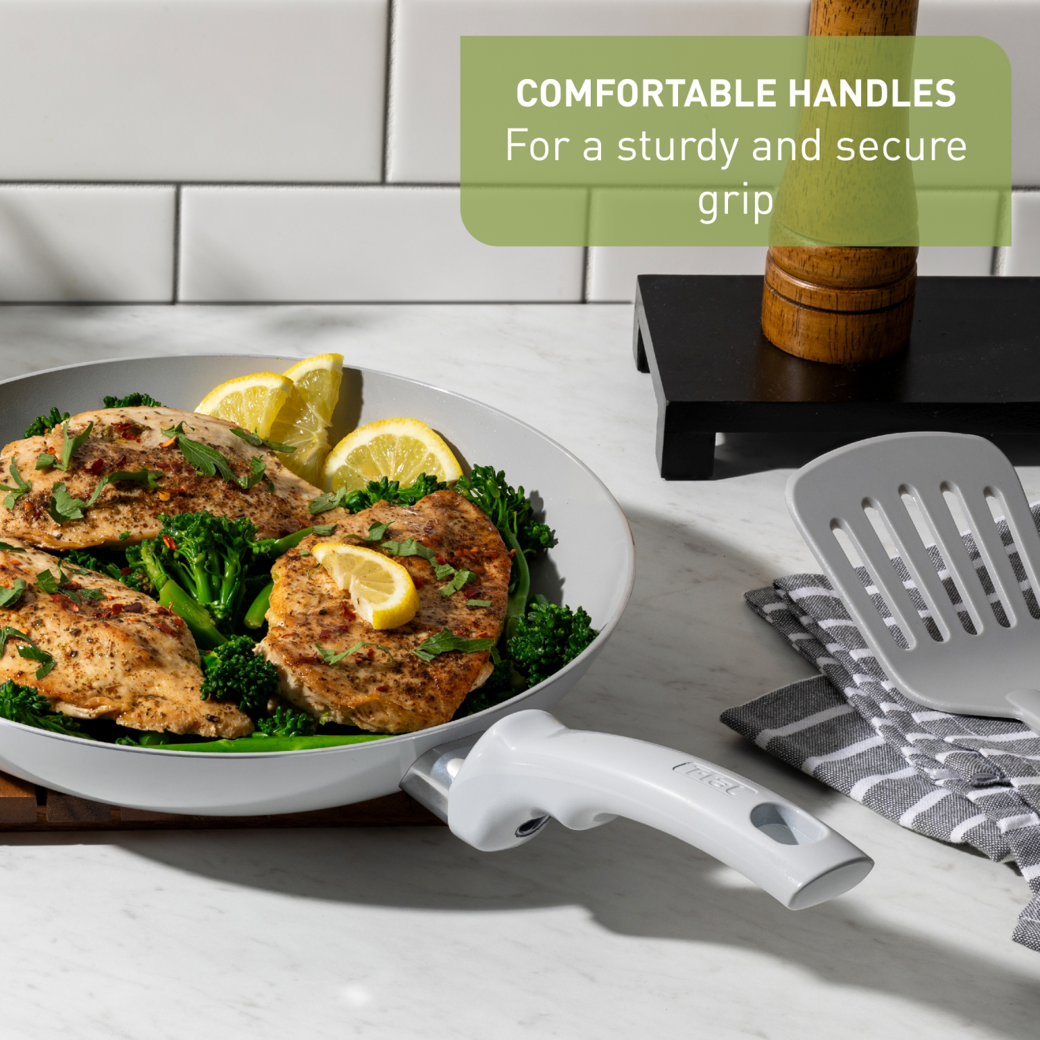 slide 2 of 5, T-fal Refresh Ceramic Non Stick Fry Pan Set 1 ea, 1 ct