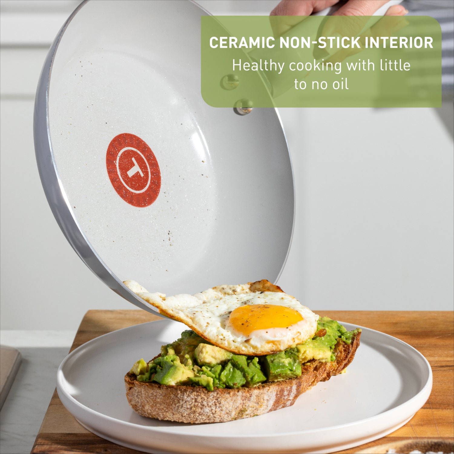 slide 4 of 5, T-fal Refresh Ceramic Non Stick Fry Pan Set 1 ea, 1 ct