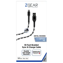 Zgear 10 Foot Braided Sync Charge Cable
