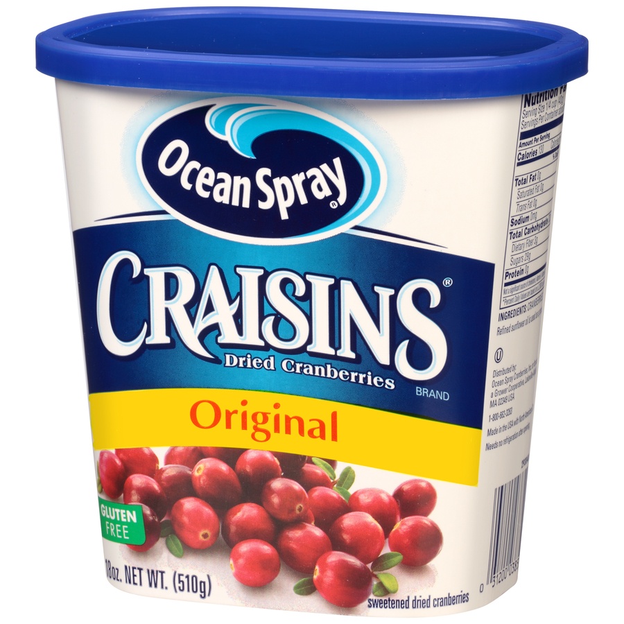 slide 3 of 8, Ocean Spray Craisins Dried Cranberries Original, 18 oz