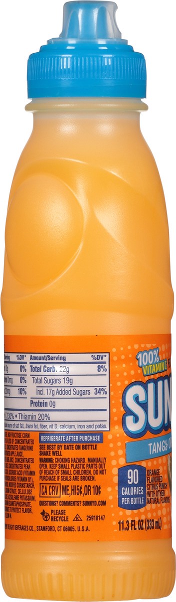 slide 8 of 12, Sunny D Tangy Original Citrus Punch - 11.3 oz, 11.3 fl oz