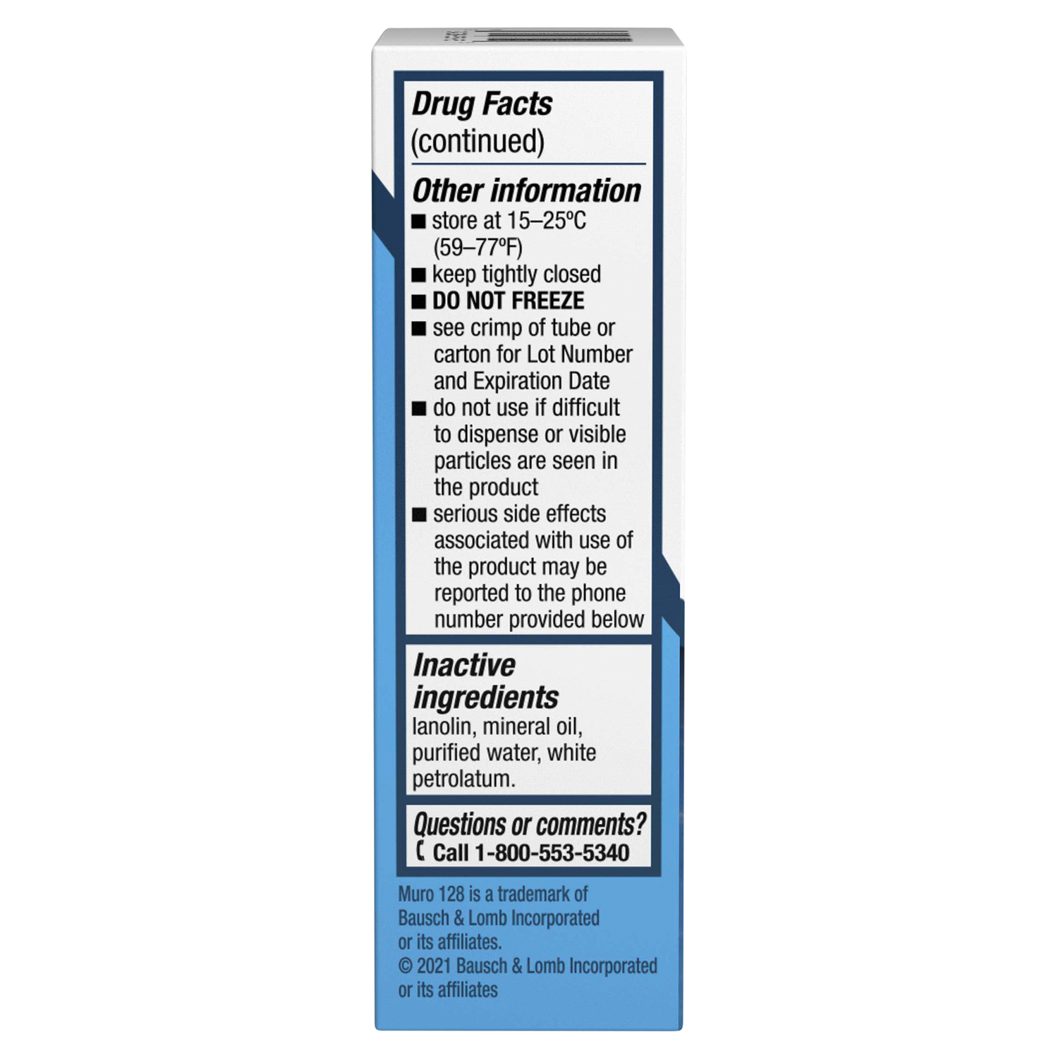 slide 2 of 3, Bausch + Lomb Ointment Sterile Muro 128 0.12 oz, 0.12 oz