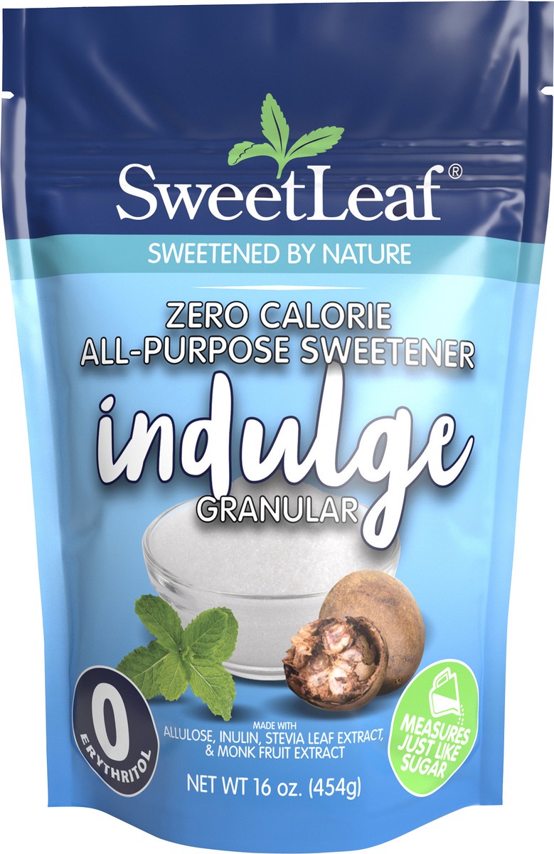 slide 6 of 12, SweetLeaf Indulge Granular, Zero Calorie All-Purpose Sweetener, 16oz bag, 16 oz