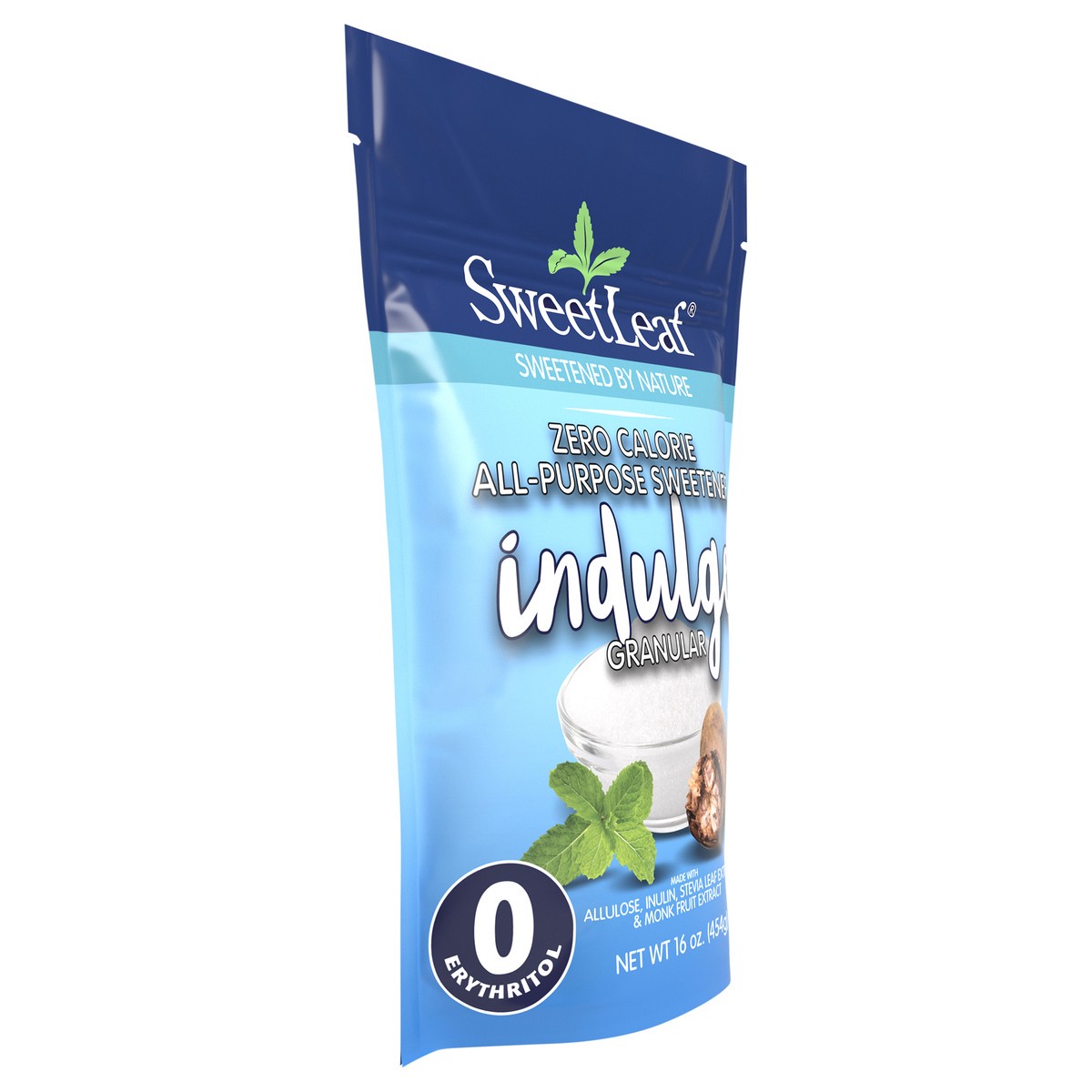 slide 12 of 12, SweetLeaf Indulge Granular, Zero Calorie All-Purpose Sweetener, 16oz bag, 16 oz