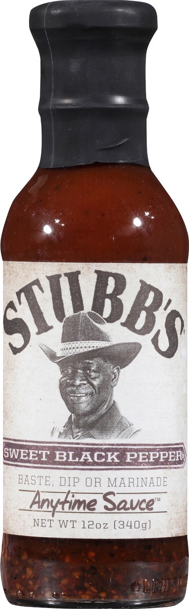 slide 3 of 7, Stubb's Sauce - Sweet Black Pepper, 12 oz