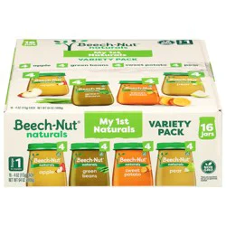 Beech-Nut Naturals Stage 1, Variety Baby Food Jar