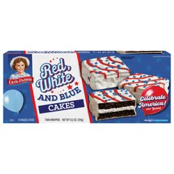 Snack Cakes, Little Debbie Family Pack Red, White and Blue Cakes (choc)