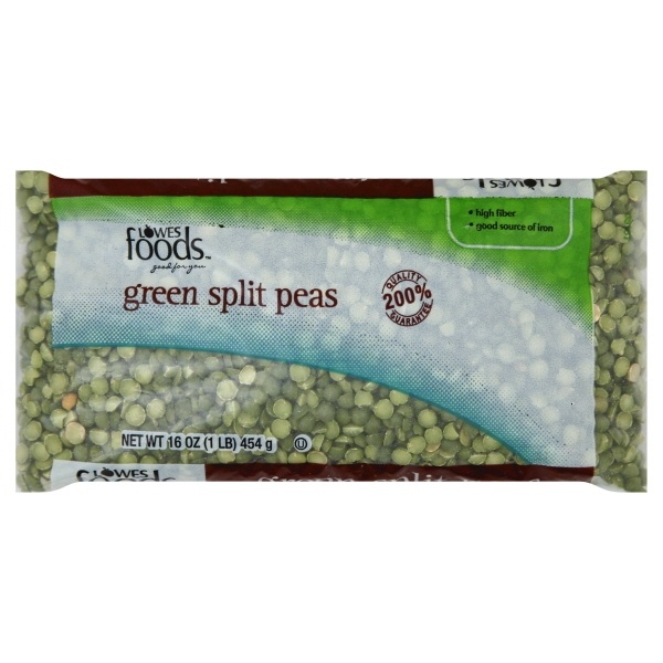 slide 1 of 1, Lowes Foods Dried Green Split Peas, 1 lb