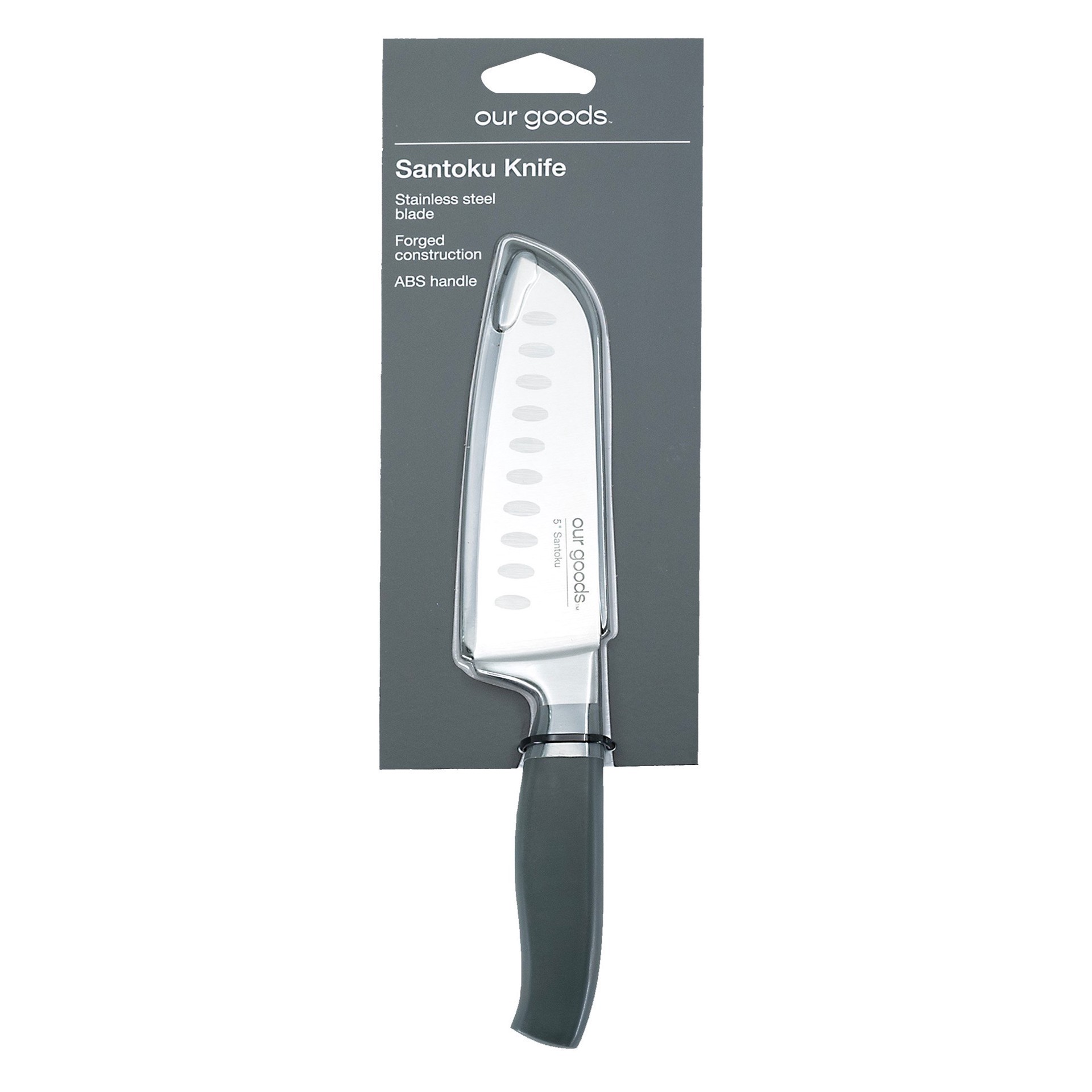 slide 1 of 1, our goods Santoku Knife with Sheath, 5ftft