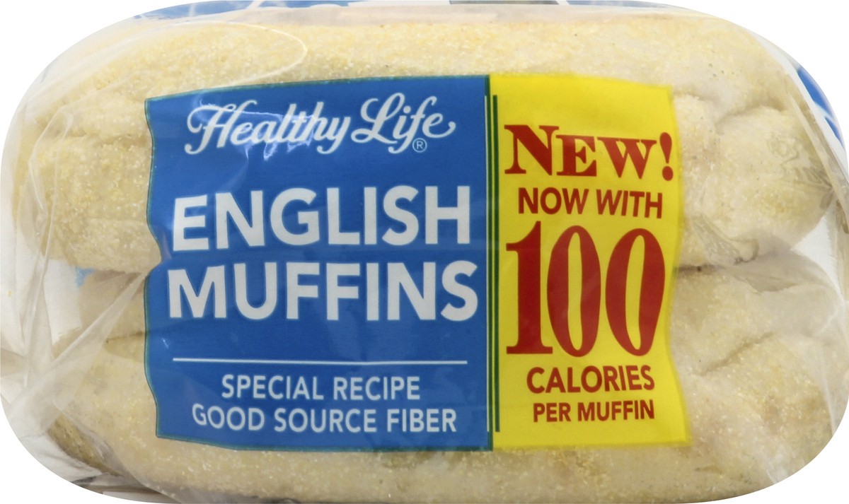 slide 1 of 9, Healthy Life Lewis Bake Shop Healthy Life White English Muffins, 8 oz, 4 Count, 4 ct