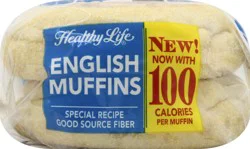 Healthy Life Lewis Bake Shop Healthy Life White English Muffins, 8 oz, 4 Count
