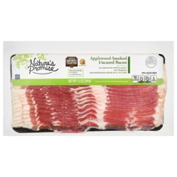 Nature's Promise Applewood Smoked Uncured Bacon Sliced