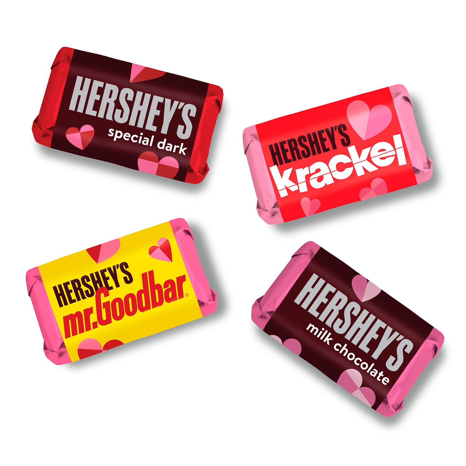 slide 6 of 7, Hershey's Miniatures Assorted Chocolate, Valentine's Candy Gift Box, 6.4 oz, 6.4 oz