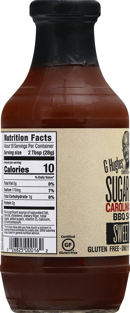 slide 11 of 12, G Hughes Sugar Free Carolina Style BBQ Sauce 17 oz, 17 oz