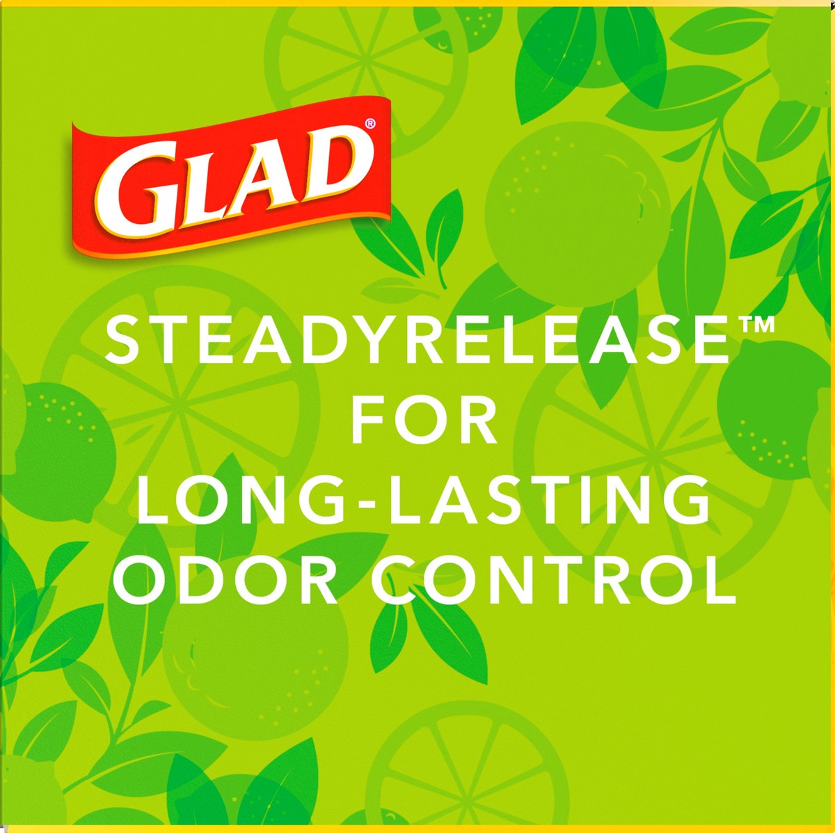 slide 7 of 8, Glad Force Flex Drawstring Citrus Zest Odor Shield 13 Gallon 40ct, 40 ct