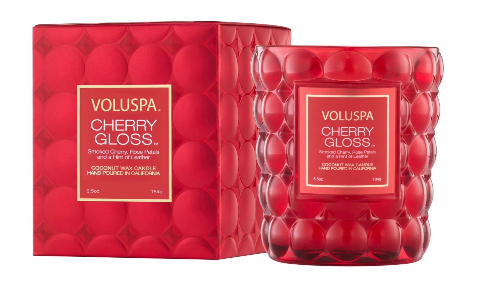 slide 1 of 1, Voluspa Cherry Gloss Box Candle, 6.5 oz