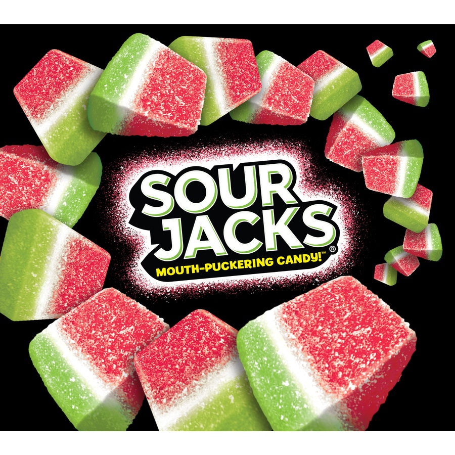 slide 4 of 7, Sour Jacks Watermelon Mouth-Puckering Candy, 8.5 oz