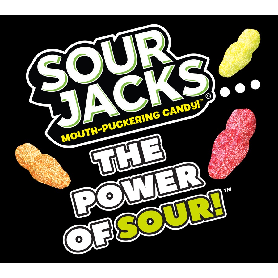 slide 4 of 9, Sour Jacks Original Mouth-Puckering Candy!, 9 oz